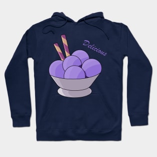 Delicious Blueberry Icecream Hoodie